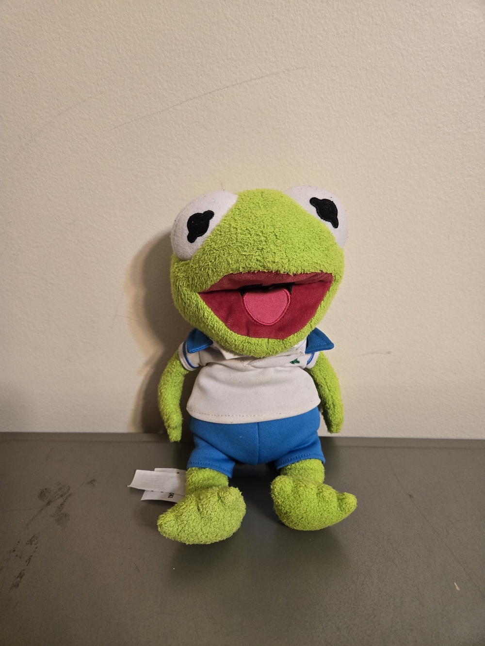 Disney Store Muppet Babies Baby Kermit The Frog 12" Plush Toy